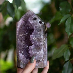 Agate Druzy Tower