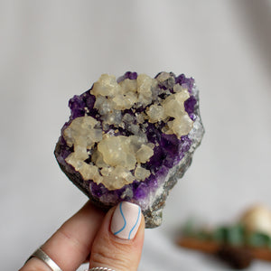 Amethyst w/ Calcite Cluster