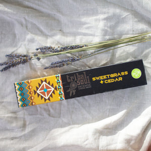 Tribal Soul Sweetgrass + Cedar Incense Sticks