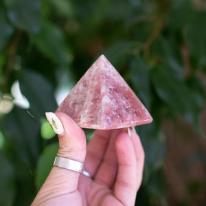 Rose Calcite Pyramid